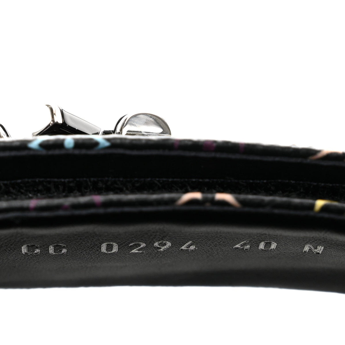 LV X TM Monogram Multicolor Sunset Flat Sandals 40 Black