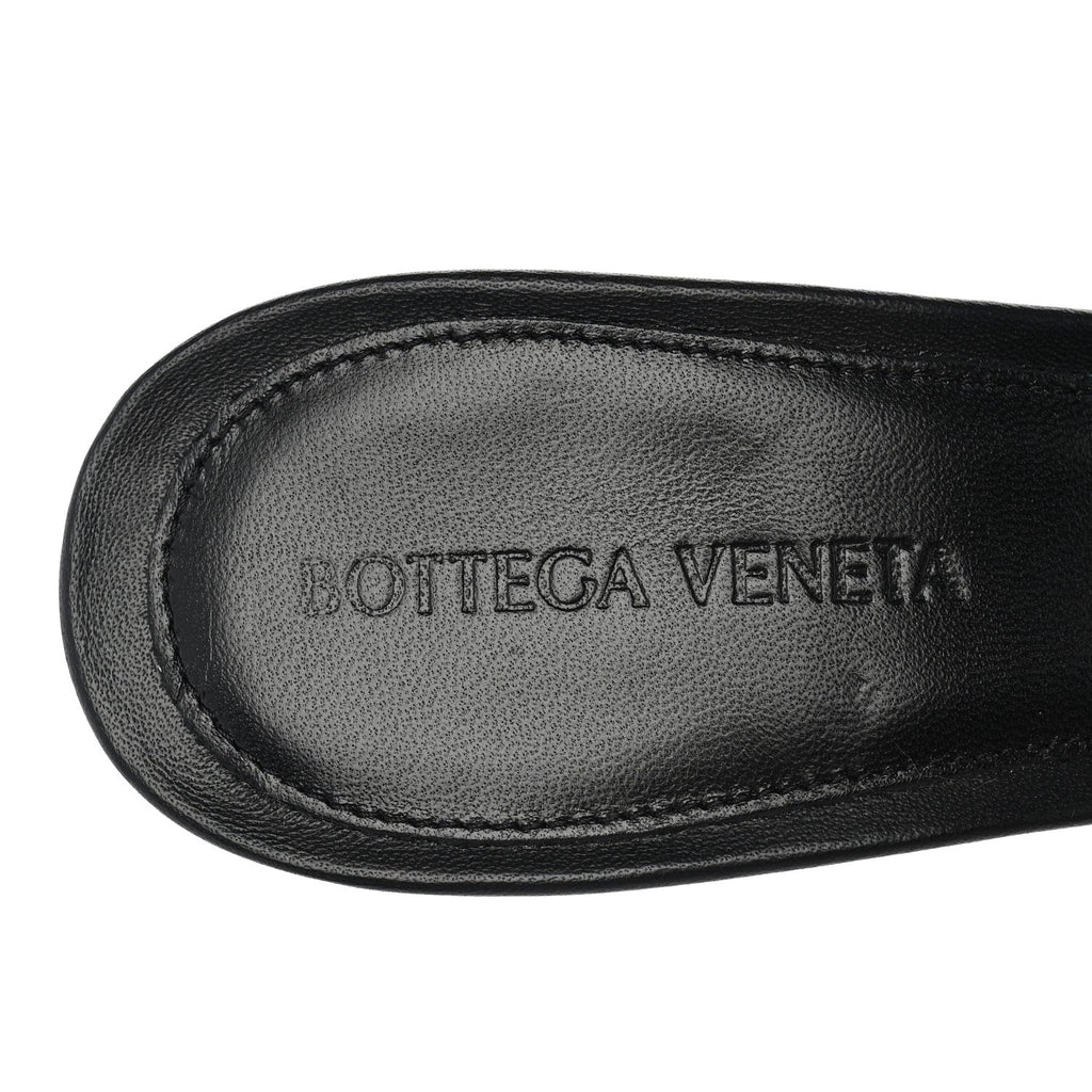Nappa Matelasse Padded Mule Sandals 39 Black