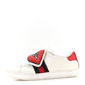 Calfskin Ayers Web Blind for Love Embroidered Womens Ace Sneakers 35.5 White