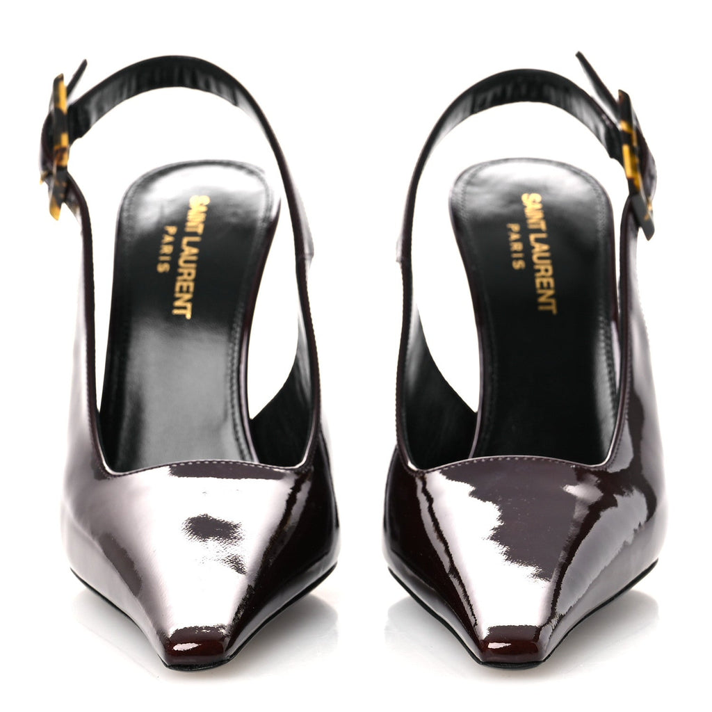 Vernice Gloss Dune 110 Slingback Pumps 38 38 Marron Glace
