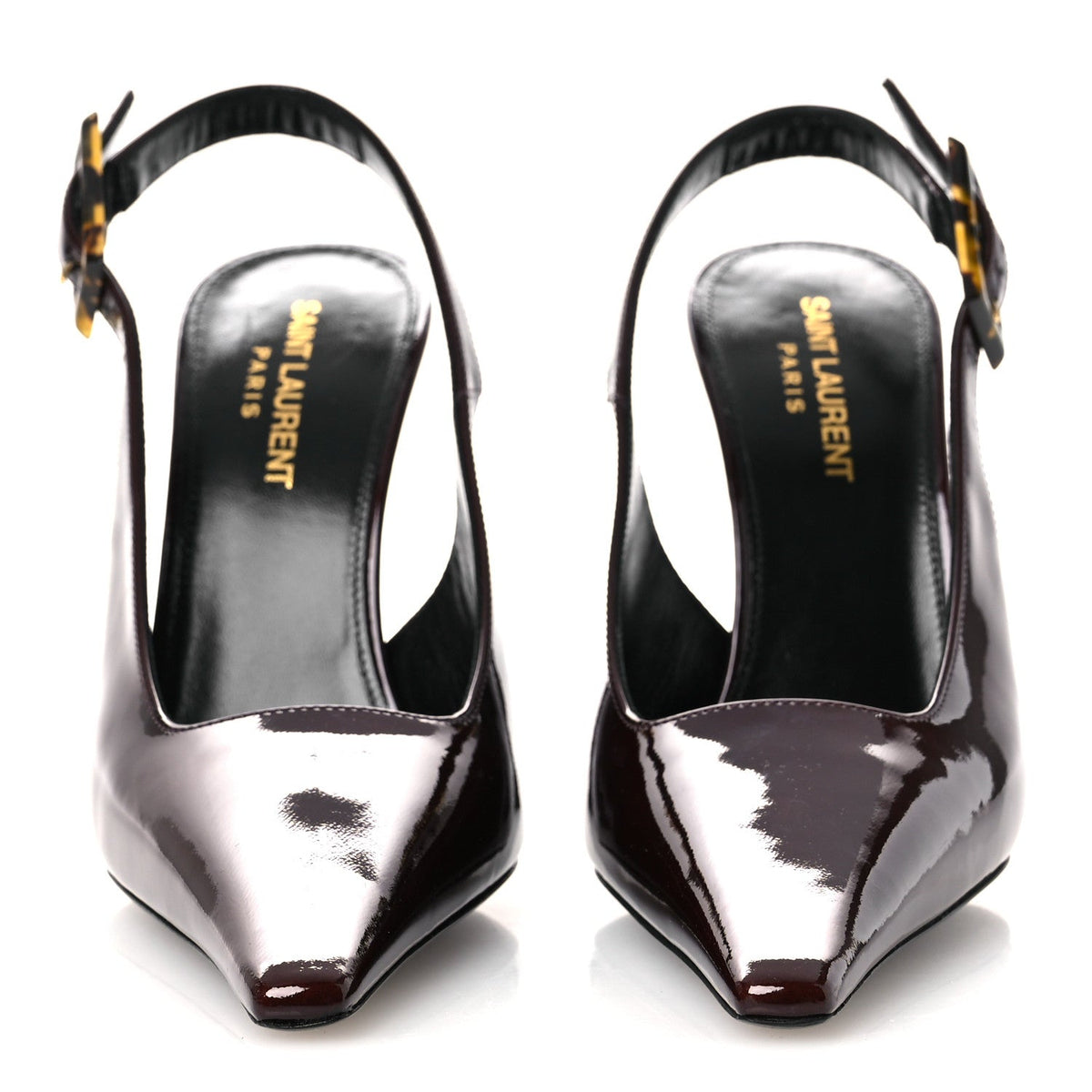 Vernice Gloss Dune 110 Slingback Pumps 38 38 Marron Glace