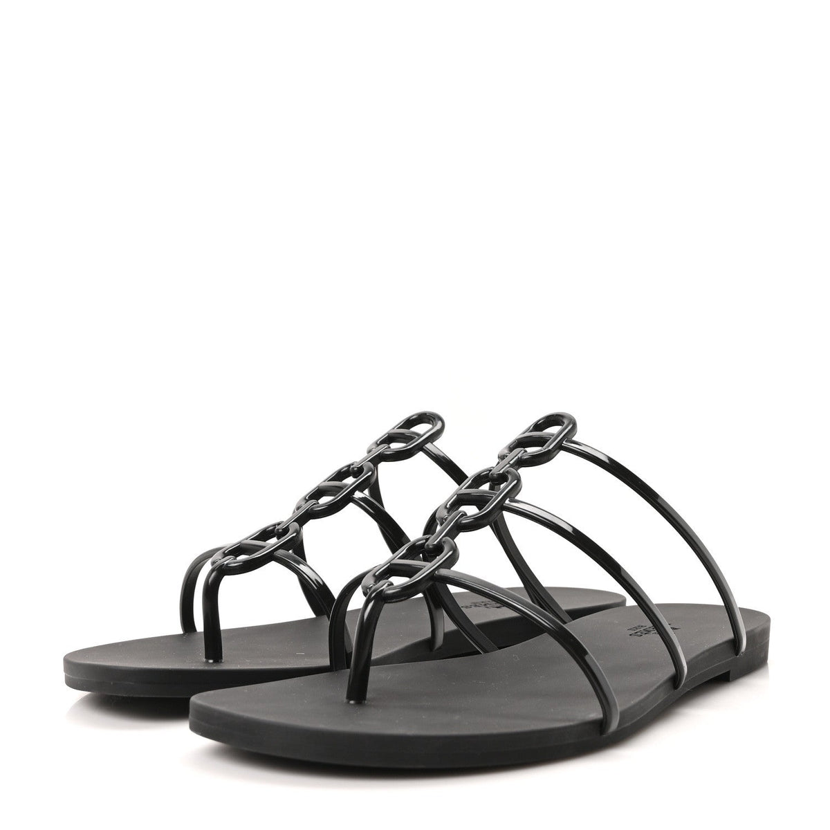 Rubber Womens Mykonos Sandals 39 Black