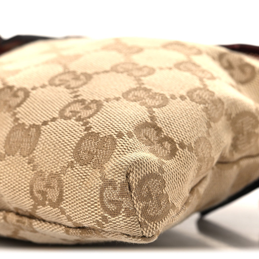 GG Monogram Double Pocket Belt Bag Red