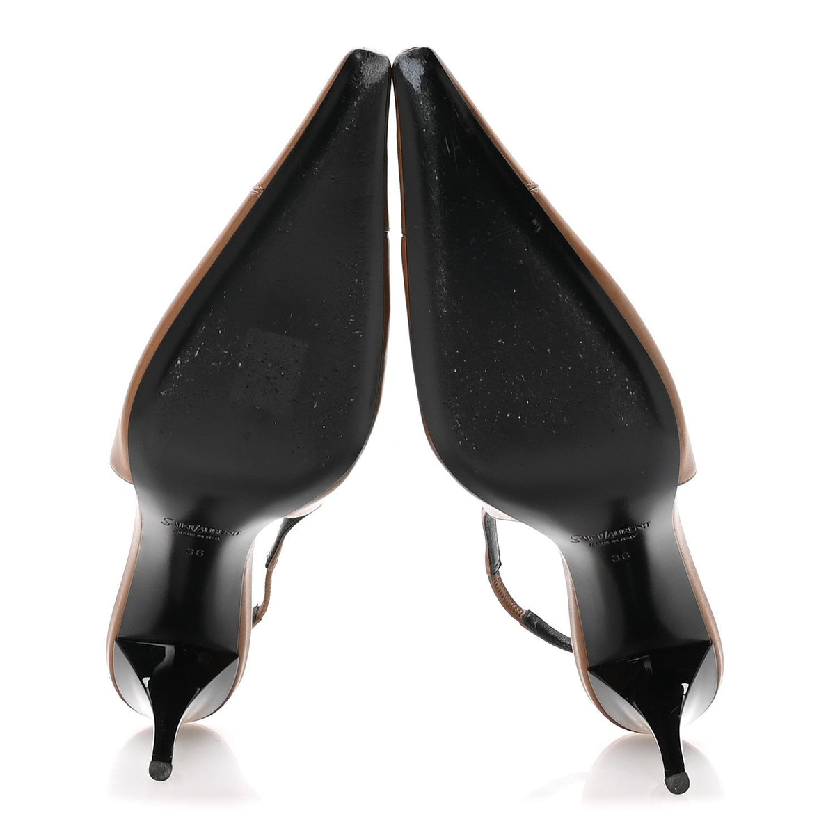 Nappa Babylone Breteuil Slingback Pumps 36 Macadamia