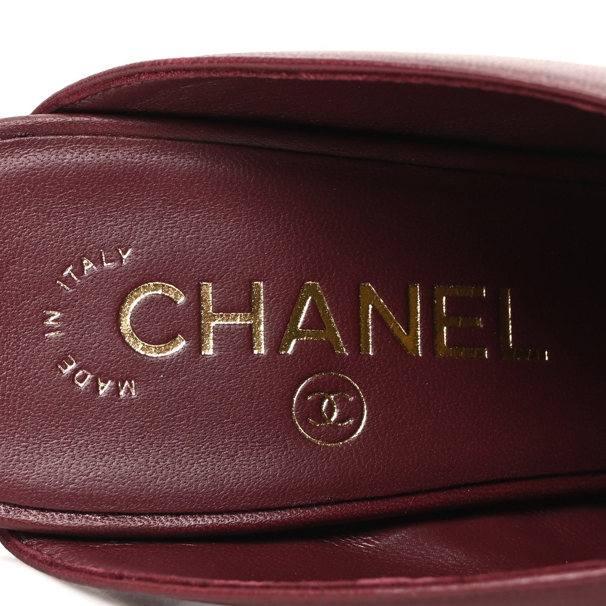 Lambskin Mules 40 Dark Burgundy Light Green