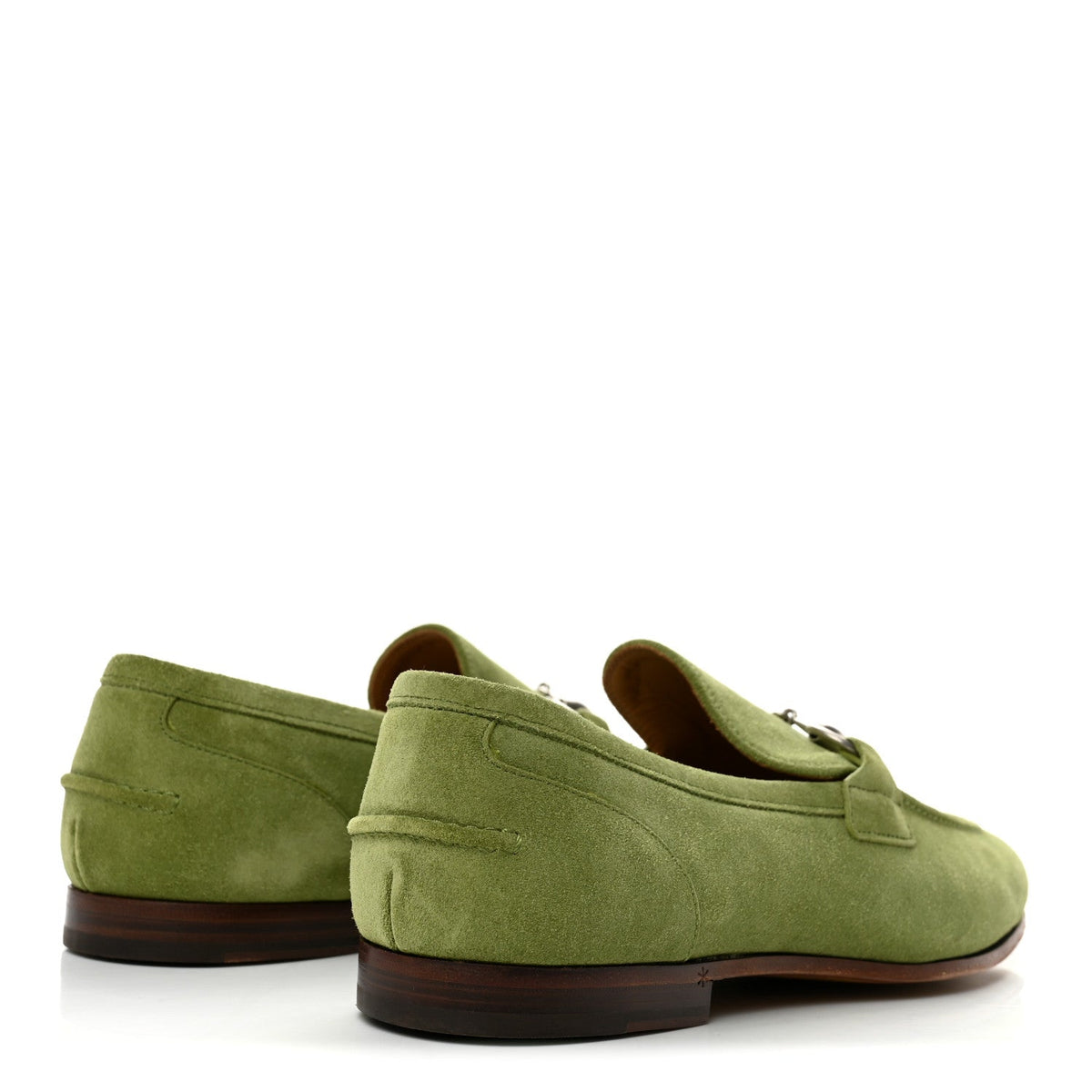 Suede Horsebit Mens Jordaan Loafers 10 Light Green