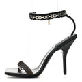Smooth Nappa G Woven Slingback 90mm Sandals 37 Black