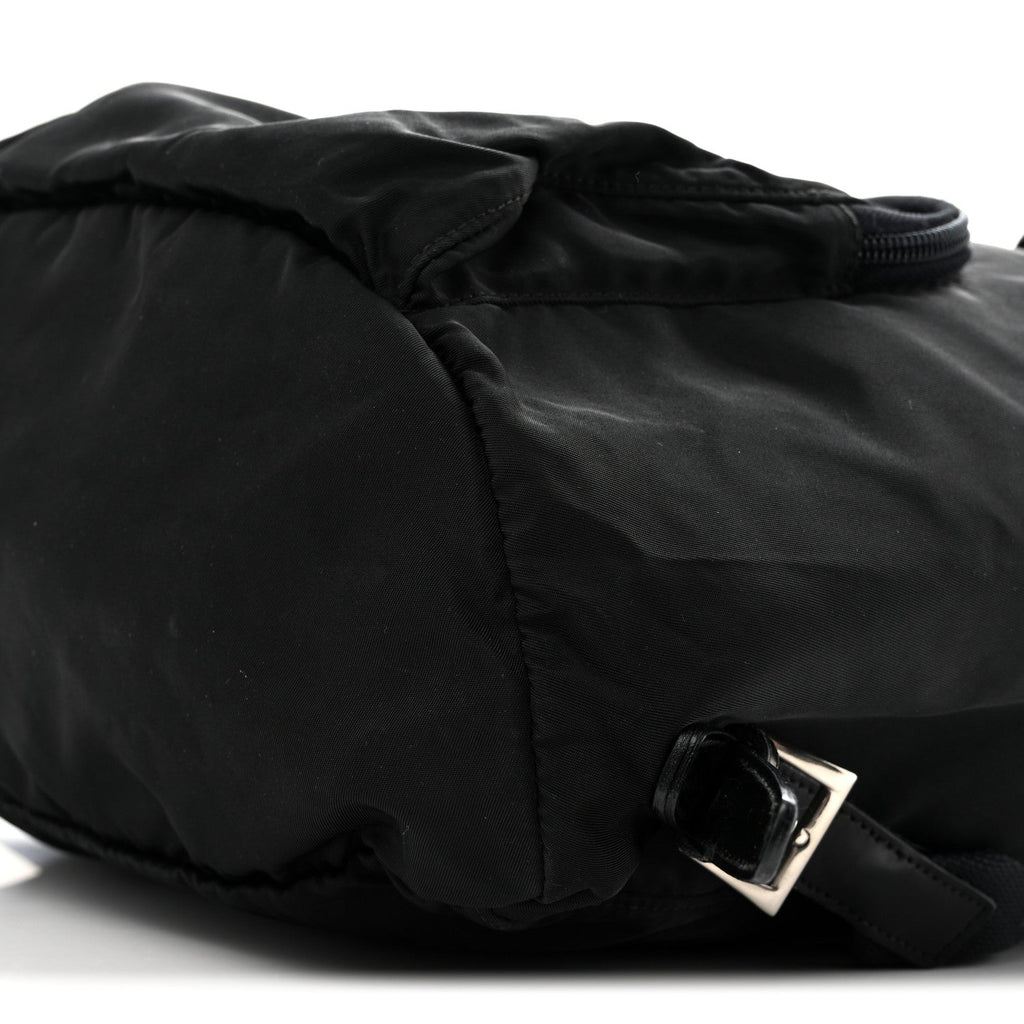 Tessuto Nylon Vela Cinch Backpack Black