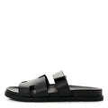 Calfskin Mens Chypre Sandals 44 Black