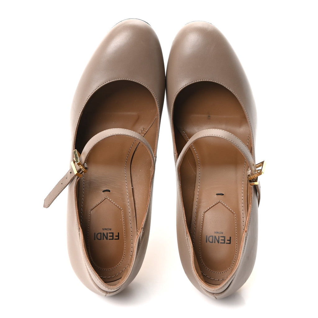 Vitello Delfina High Heel Pumps 37 Tortora