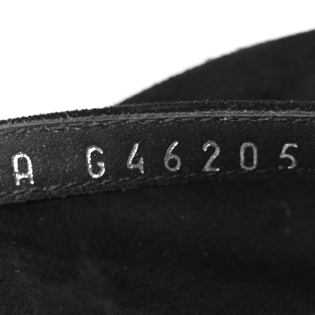 Velvet Crystal CC Thong Sandals 36.5 Black