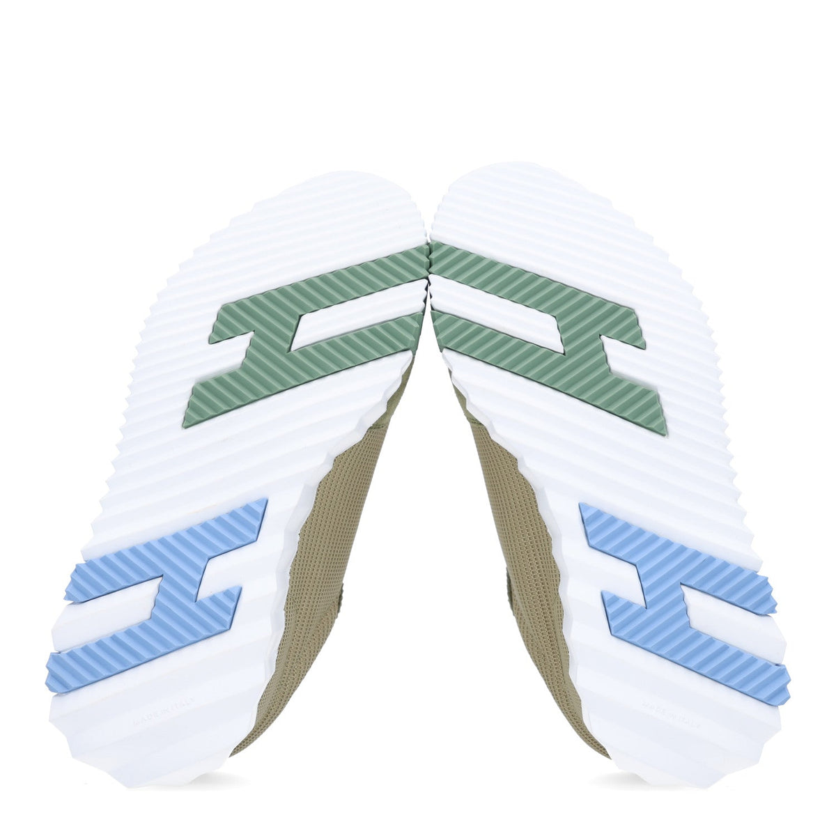 Technical Mesh Suede Goatskin Bouncing Sneakers 35 Vert Celadon