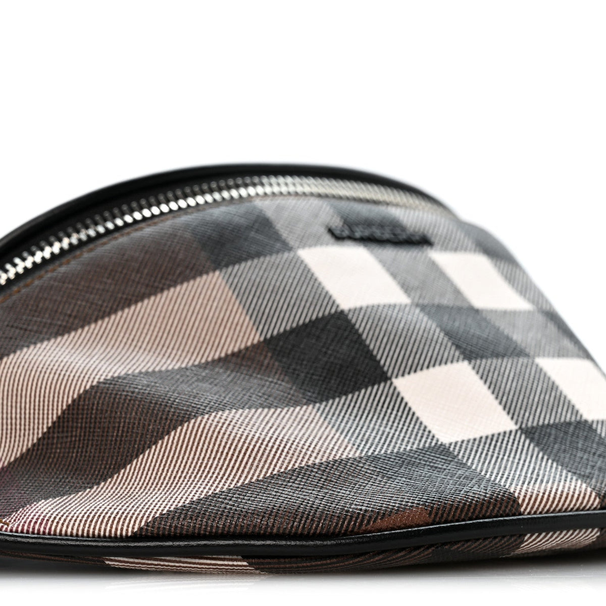 E-canvas Check Cason Bum Bag Dark Birch Brown