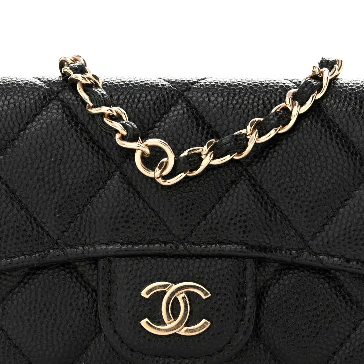 Caviar Quilted Belt Bag Black