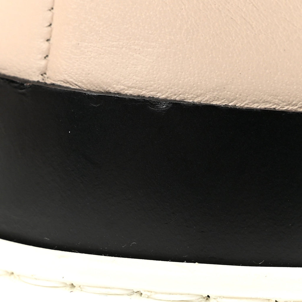 Calfskin Deep Sneakers 41 Multicolor White Gold