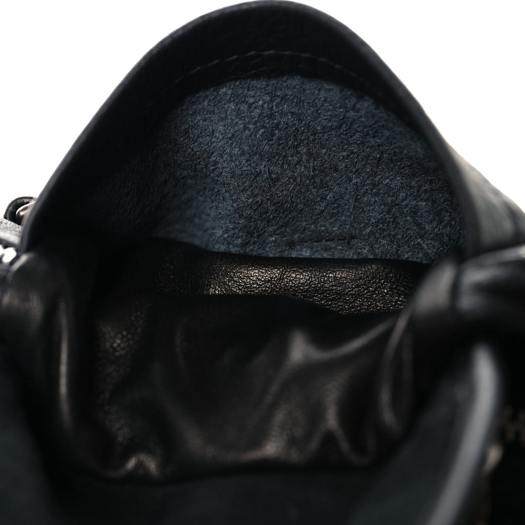 Grained Calfskin Snat Pack Gunslinger Waist Bag Black