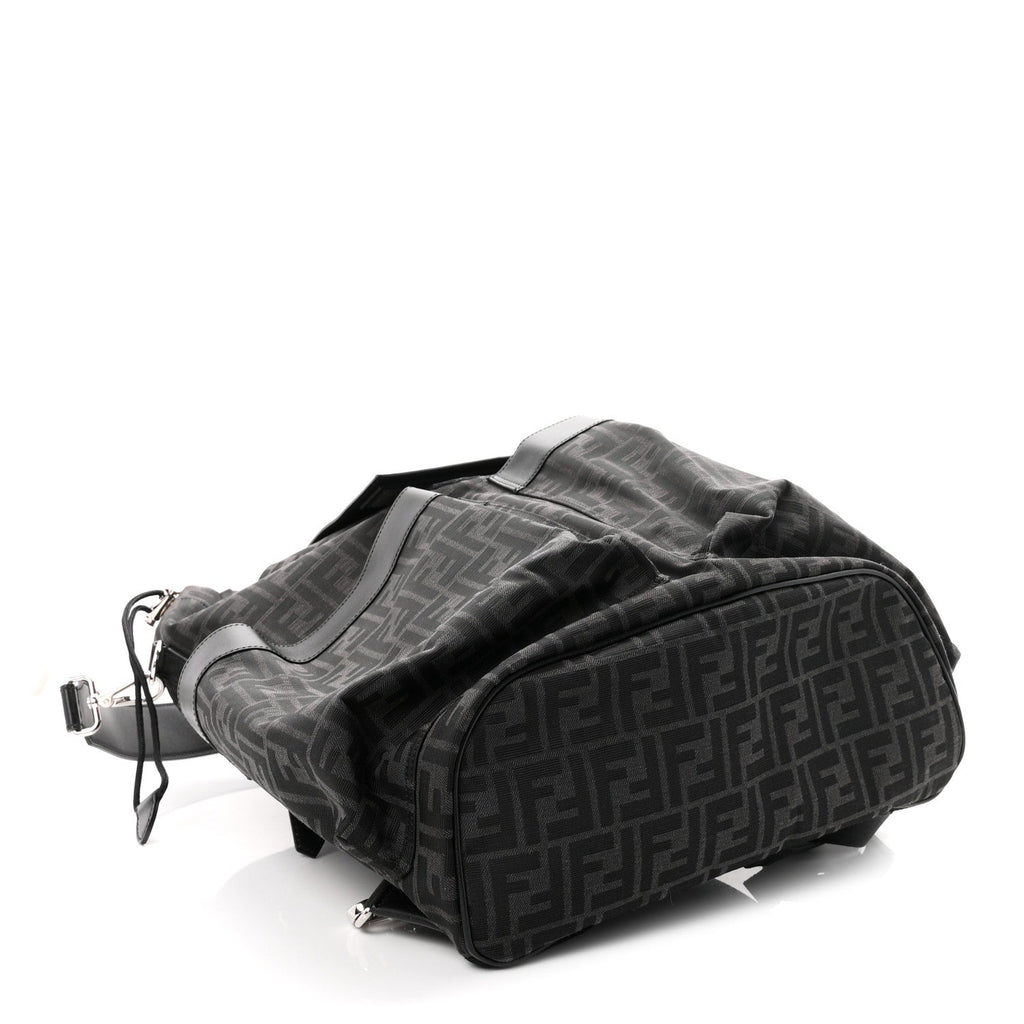 Recycled Fabric Jacquard Vitello Grace FF 1974 Large Fendi Strike Backpack Asfalto