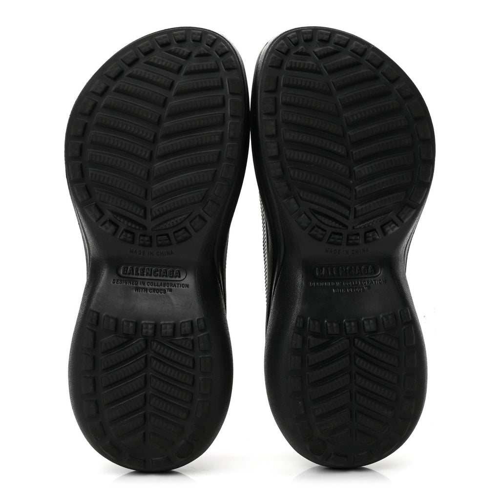X CROCS Rubber Womens Pool Slides 36 Black
