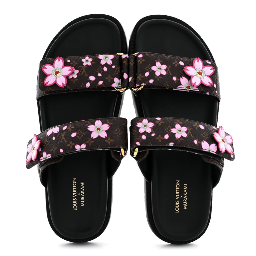 LV X TM Monogram LV Sunset Flat Comfort Mule 39 Sakura Brown