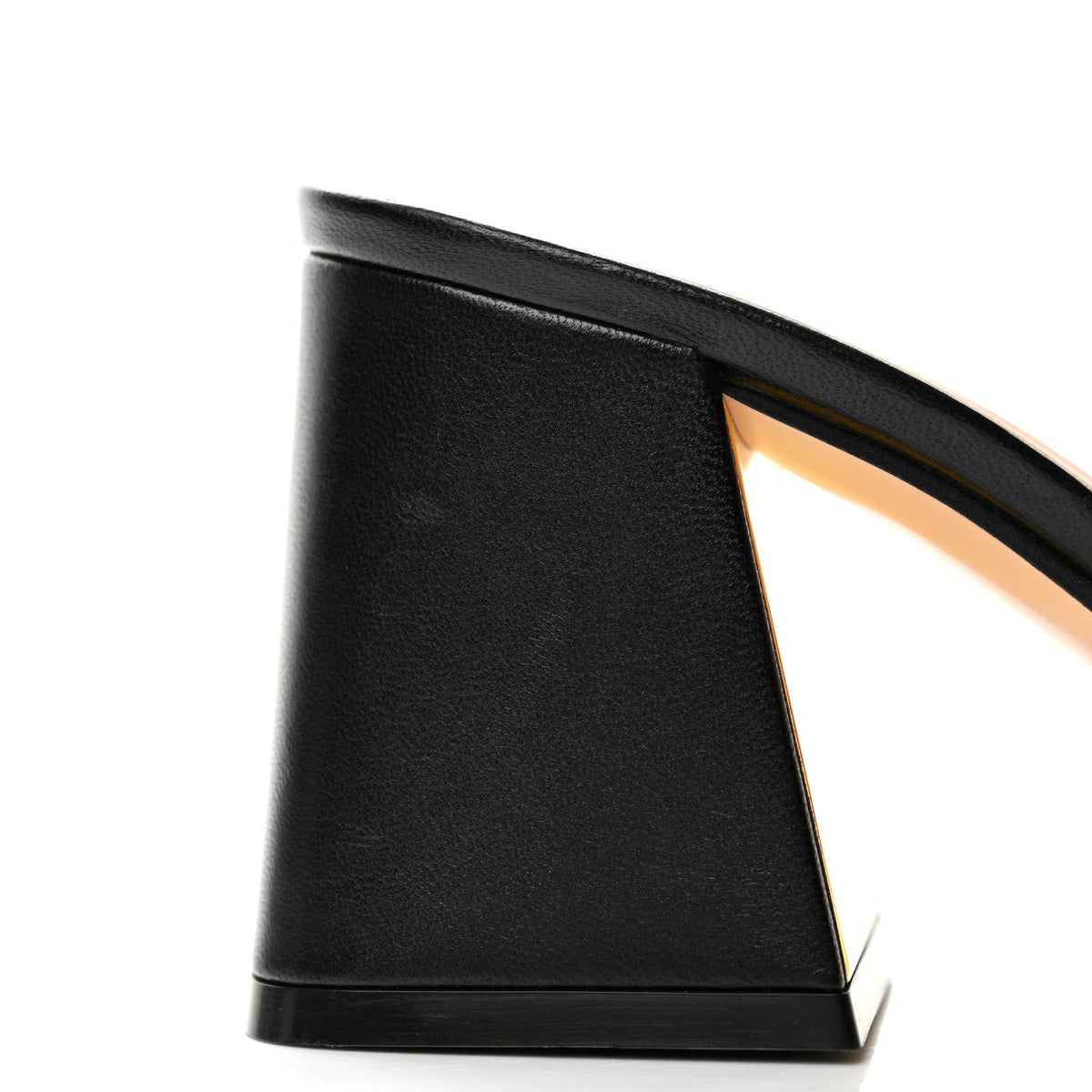 Nappa Horsebit 75mm Slide Sandals 36 Black