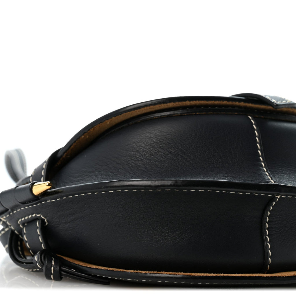 Calfskin Mini Gate Crossbody Bag Midnight Blue