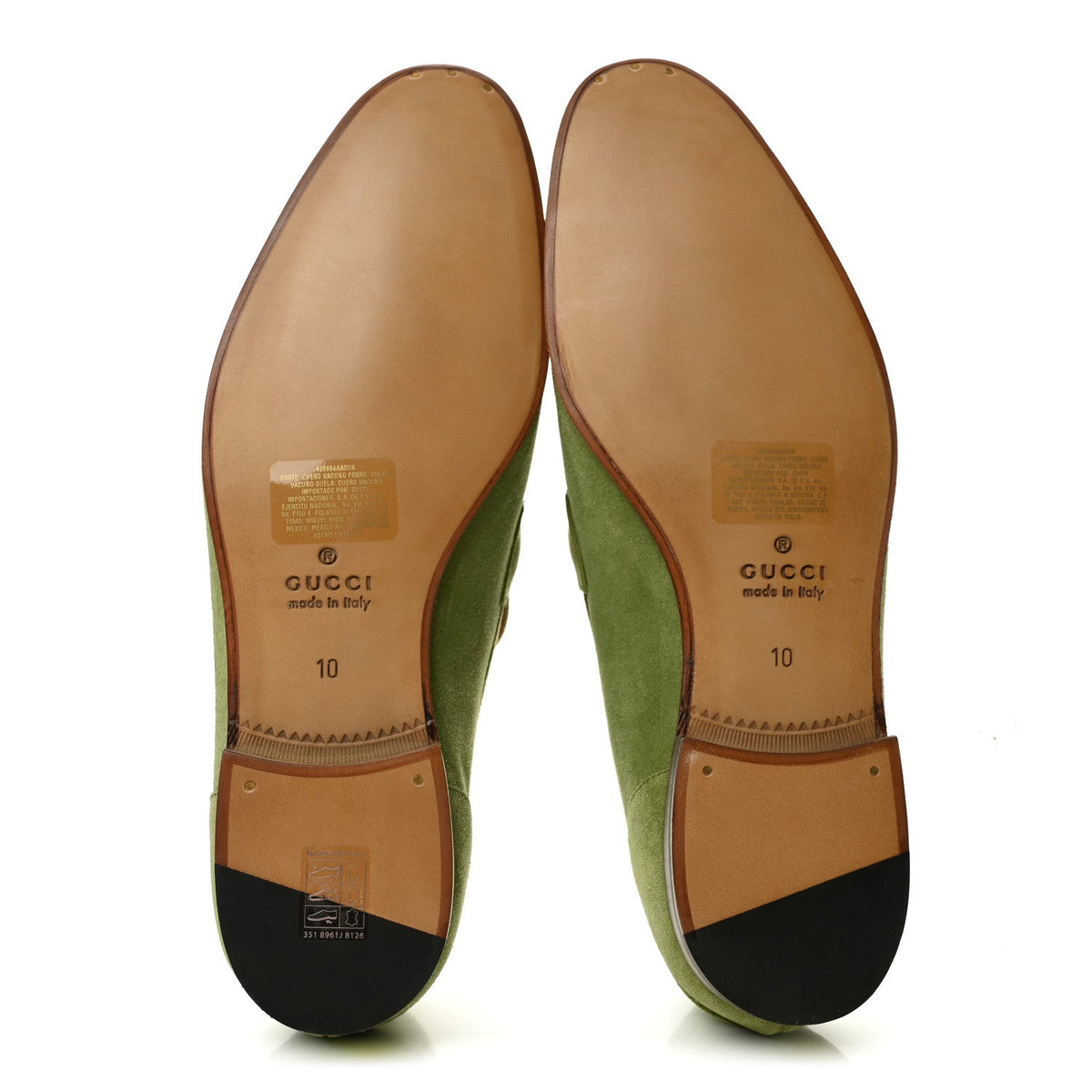 Suede Horsebit Mens Jordaan Loafers 10 Light Green