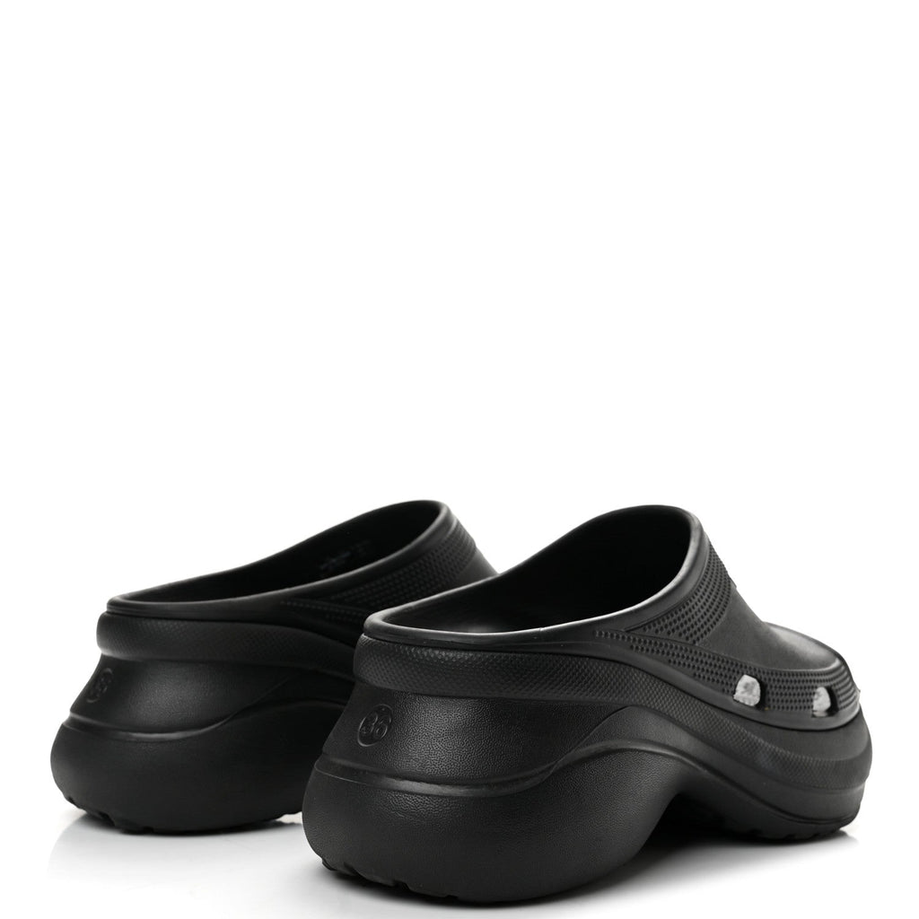 X CROCS Rubber Womens Pool Slides 36 Black