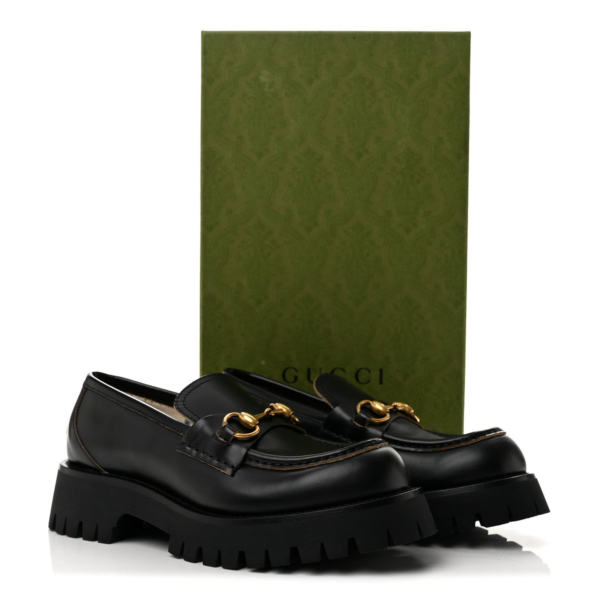 Cordovan Lux Womens Harald Horsebit 25mm Platform Loafers 37.5 Black