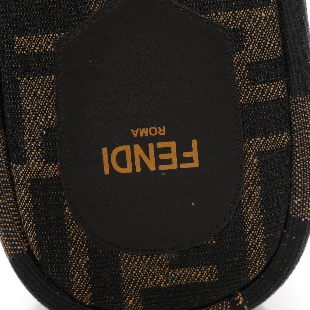 Jacquard Womens FF Sunshine Flatform Slide Sandals 39 Tabacco Black