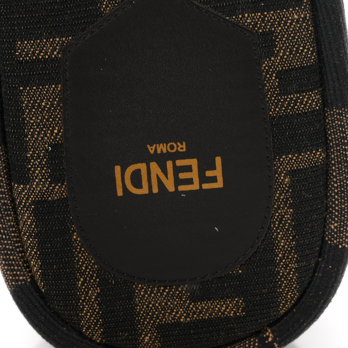 Jacquard Womens FF Sunshine Flatform Slide Sandals 39 Tabacco Black