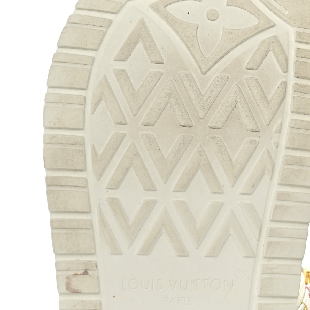 LV X TM Monogram Multicolor Sunset Flat Sandals 39 White