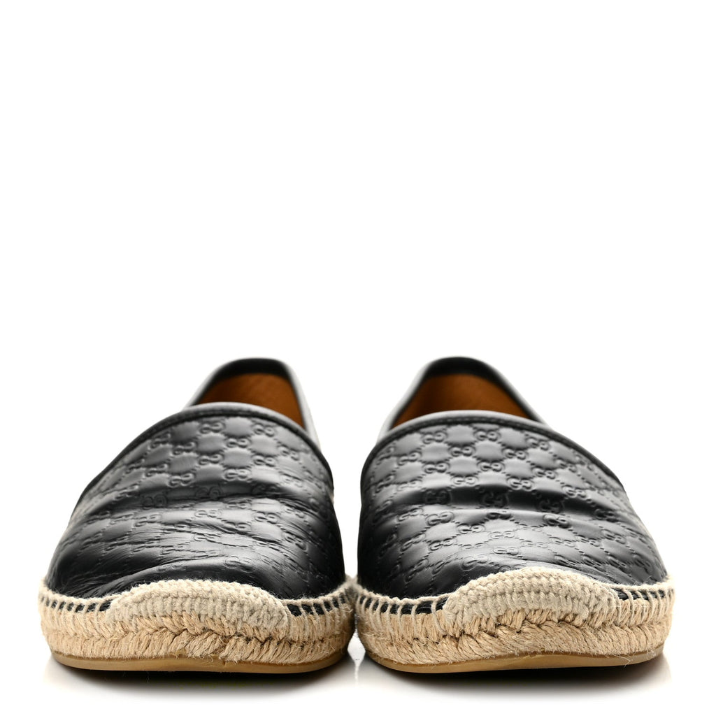 Microguccissima Signature Espadrilles 38 Black