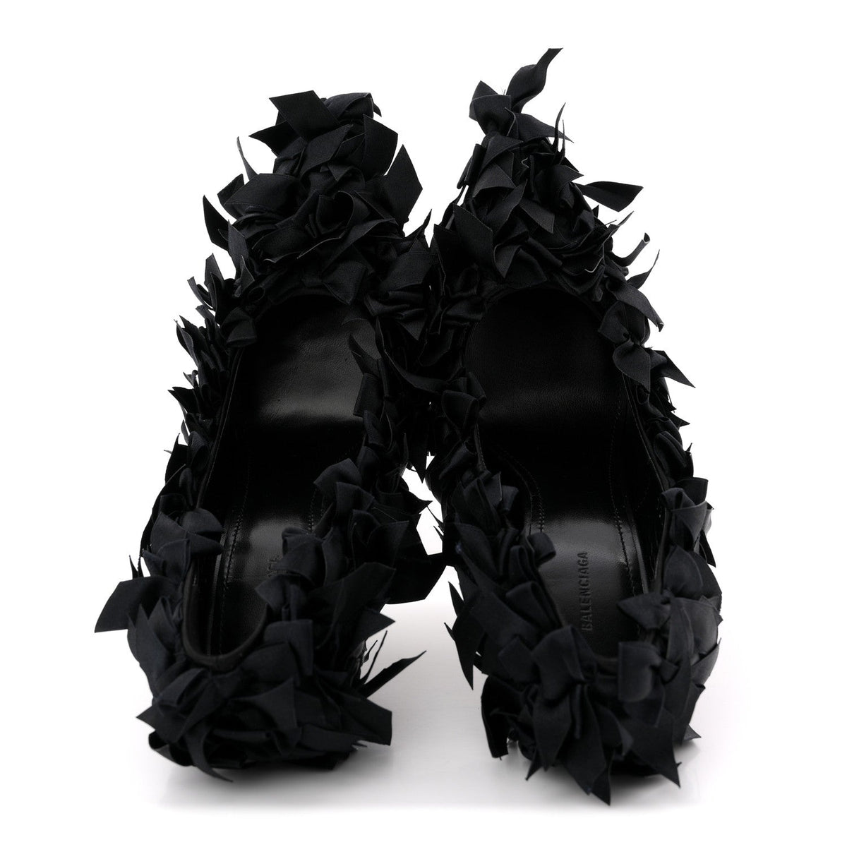 Satin Pointed Marie A Bows All Over 110mm Pumps  35 Black