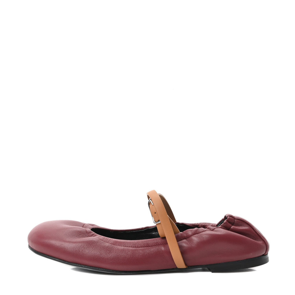 Nappa Jolly Ballet Flats 38.5 Rouge H Naturel