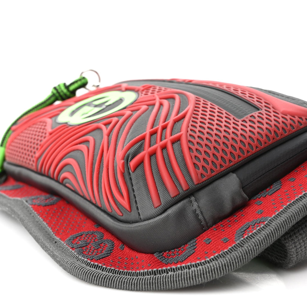 Jersey GG Monogram All Over Sporty Belt Bag Green Grey Multicolor
