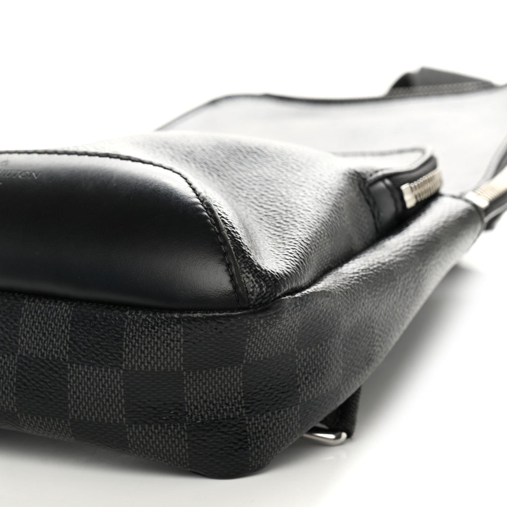 Damier Graphite Avenue Sling Bag Onyx Silver