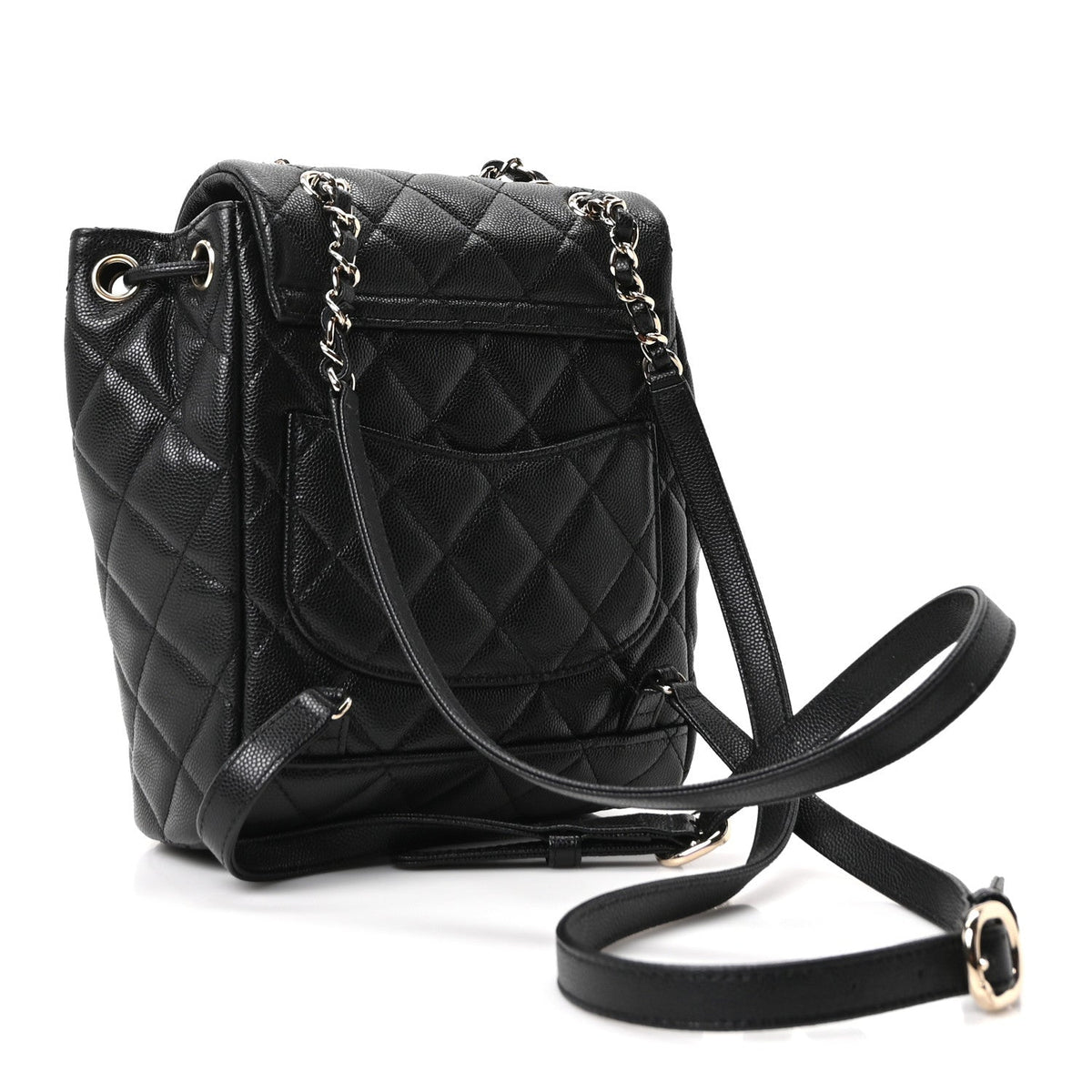 Caviar Quilted Mini Urban Spirit Backpack Black
