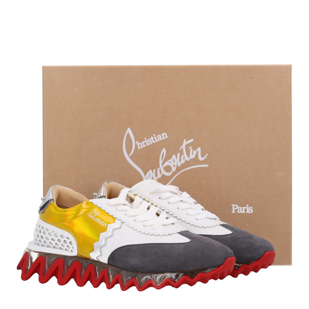 Suede Calfskin Mens Loubishark Sneakers 43 Versio