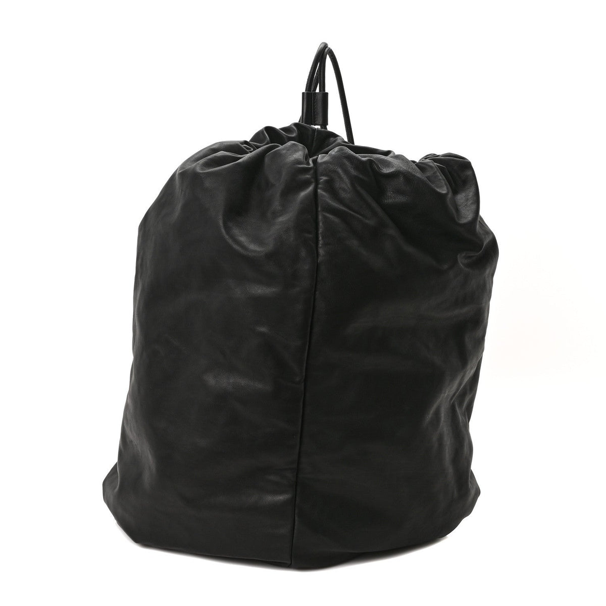 Nappa Puffy Backpack Black