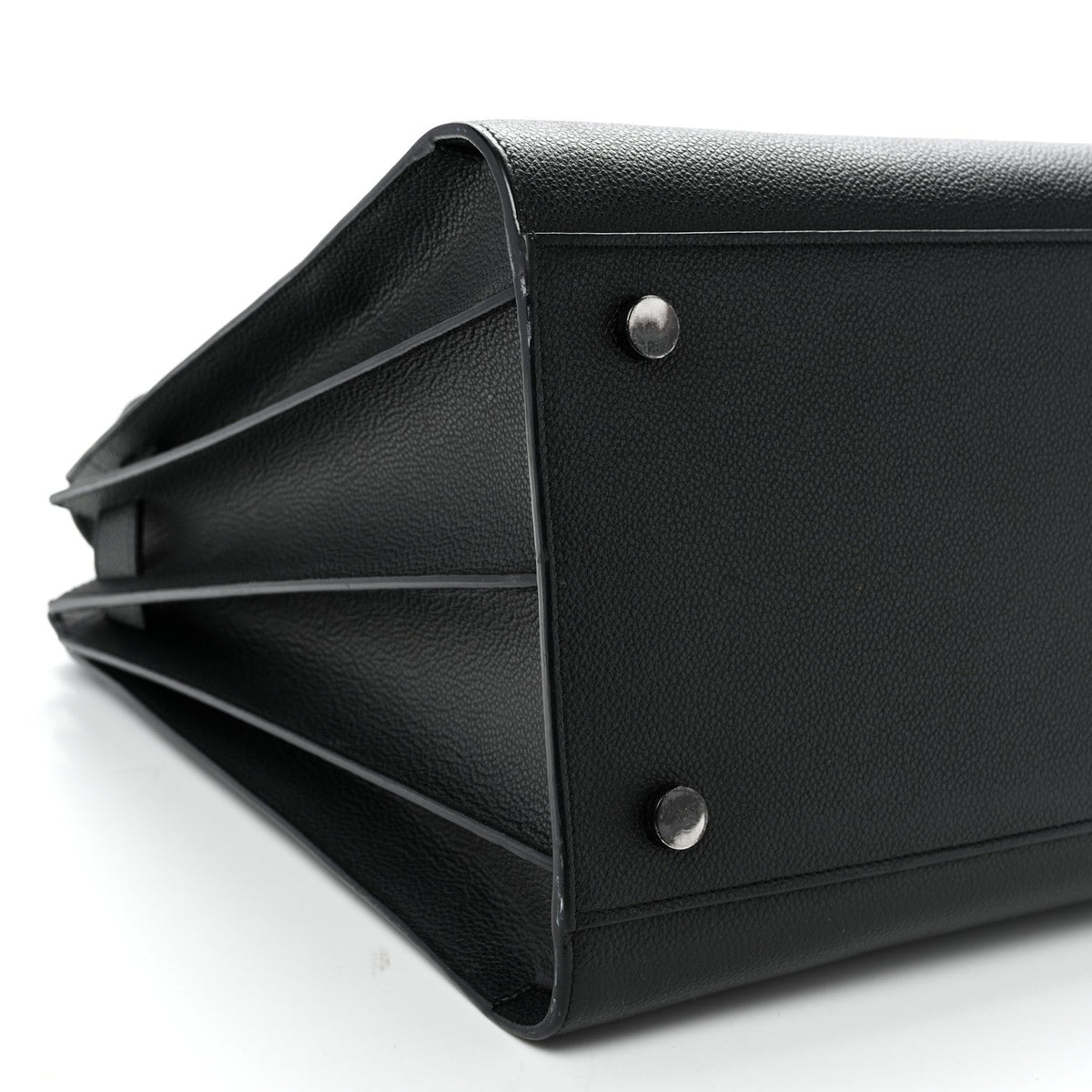 Grained Calfskin Large Sac De Jour Carryall Black