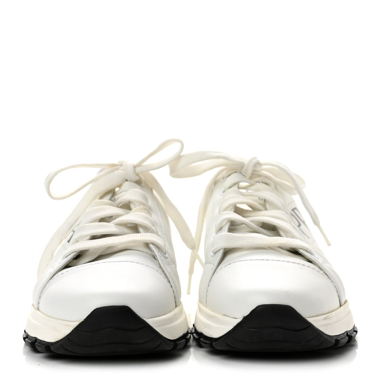 Vitello Soft Logo Sneakers 36 White
