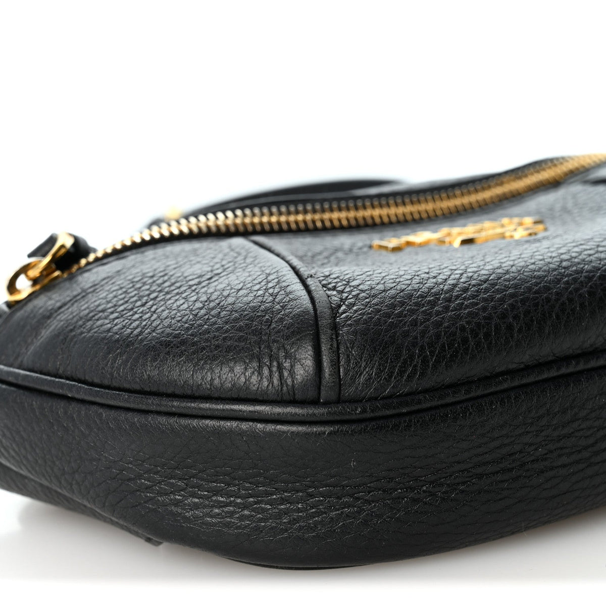 Vitello Daino Small Belt Bag Black
