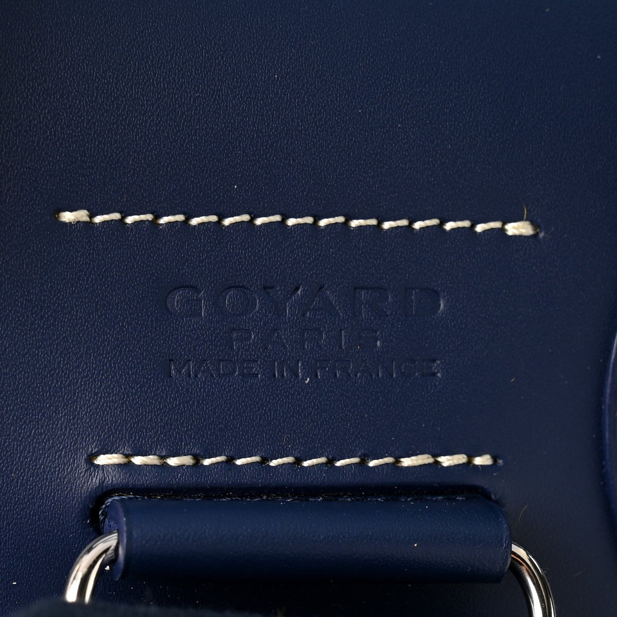Goyardine Calfskin Alpin MM Backpack Navy