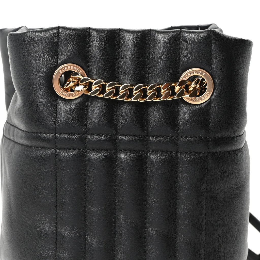 Lambskin Quilted Mini Lola Backpack Black