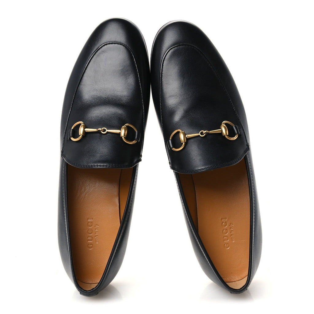 Calfskin Womens Jordaan Loafers 38.5 Black
