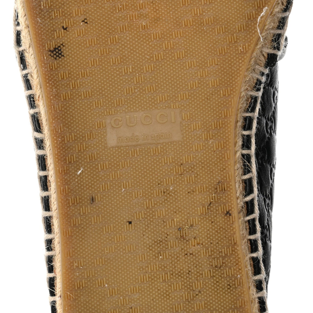 Microguccissima Signature Espadrilles 38.5 Black