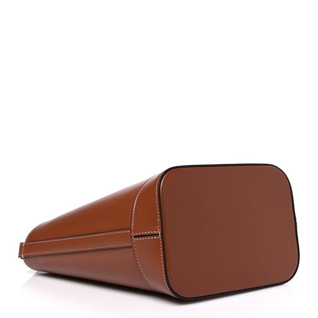 Smooth Calfskin Small Cuir Triomphe Bucket Bag Tan