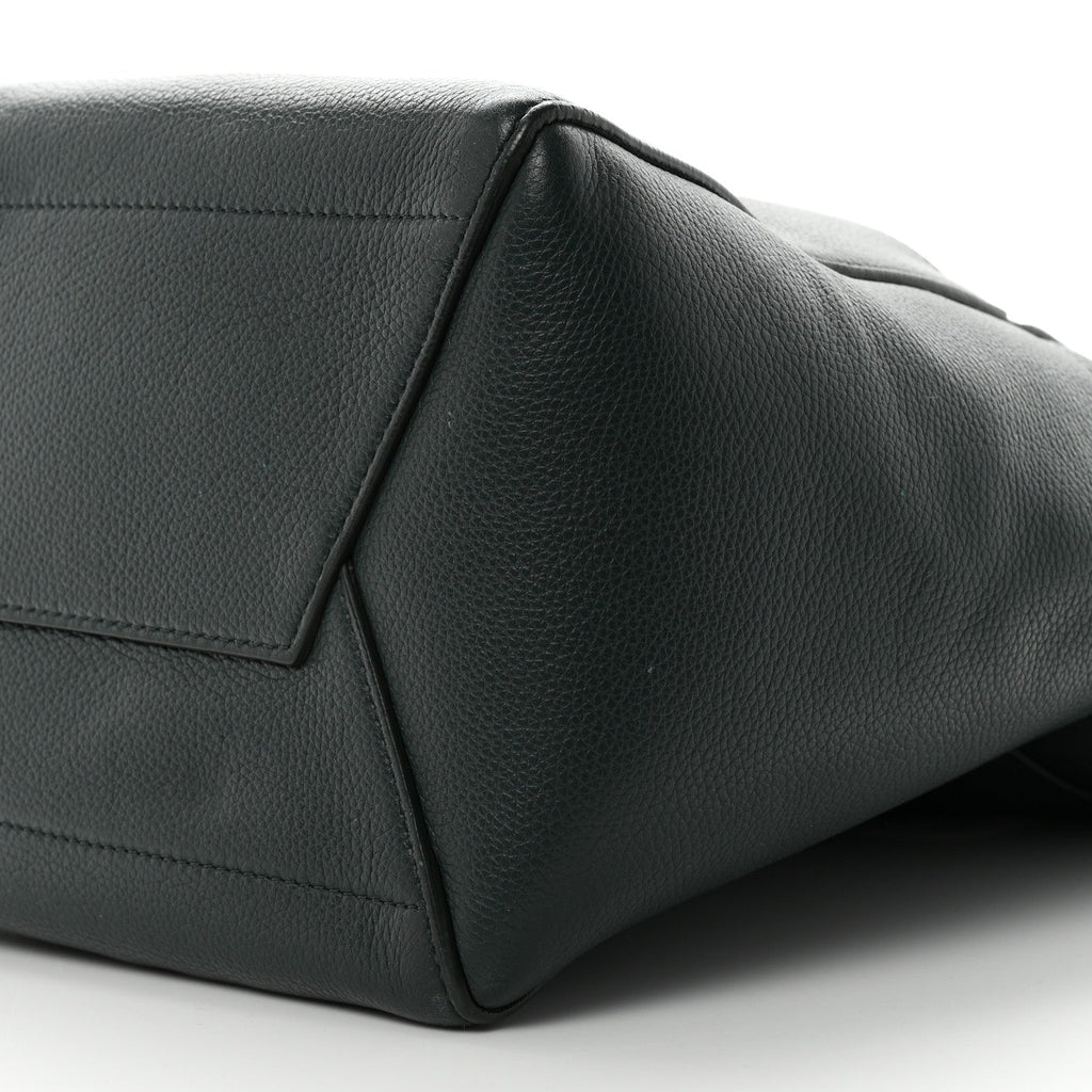 Soft Grained Calfskin Sangle Bucket Bag Amazone