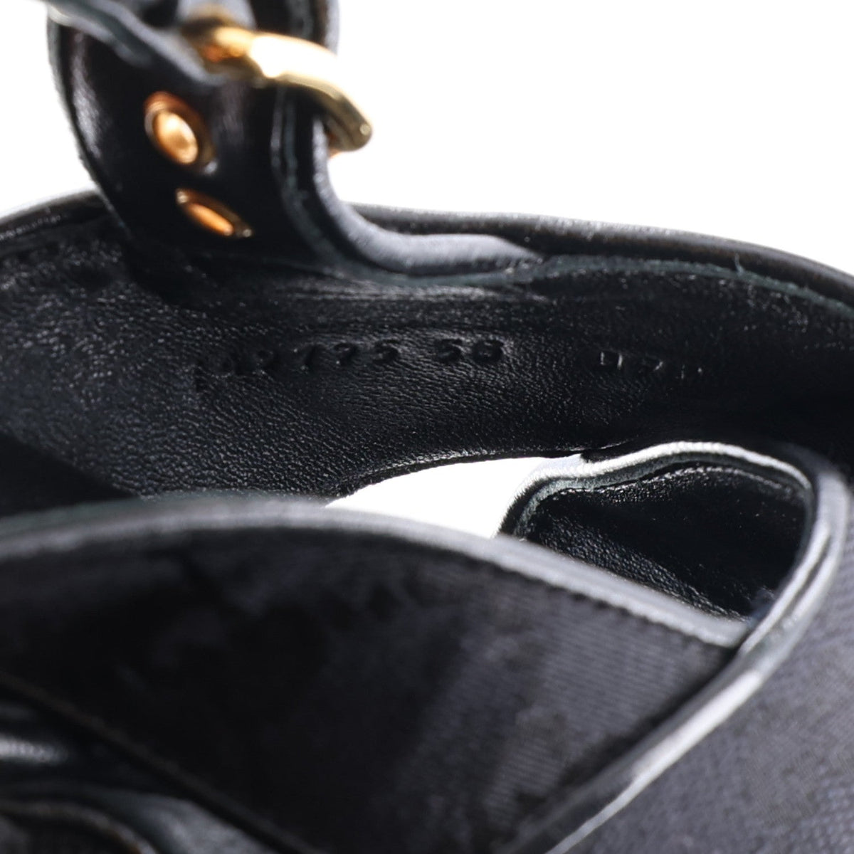 Monogram Granada Kid Trip 40/72mm Lug Sole Sandals 38 Black