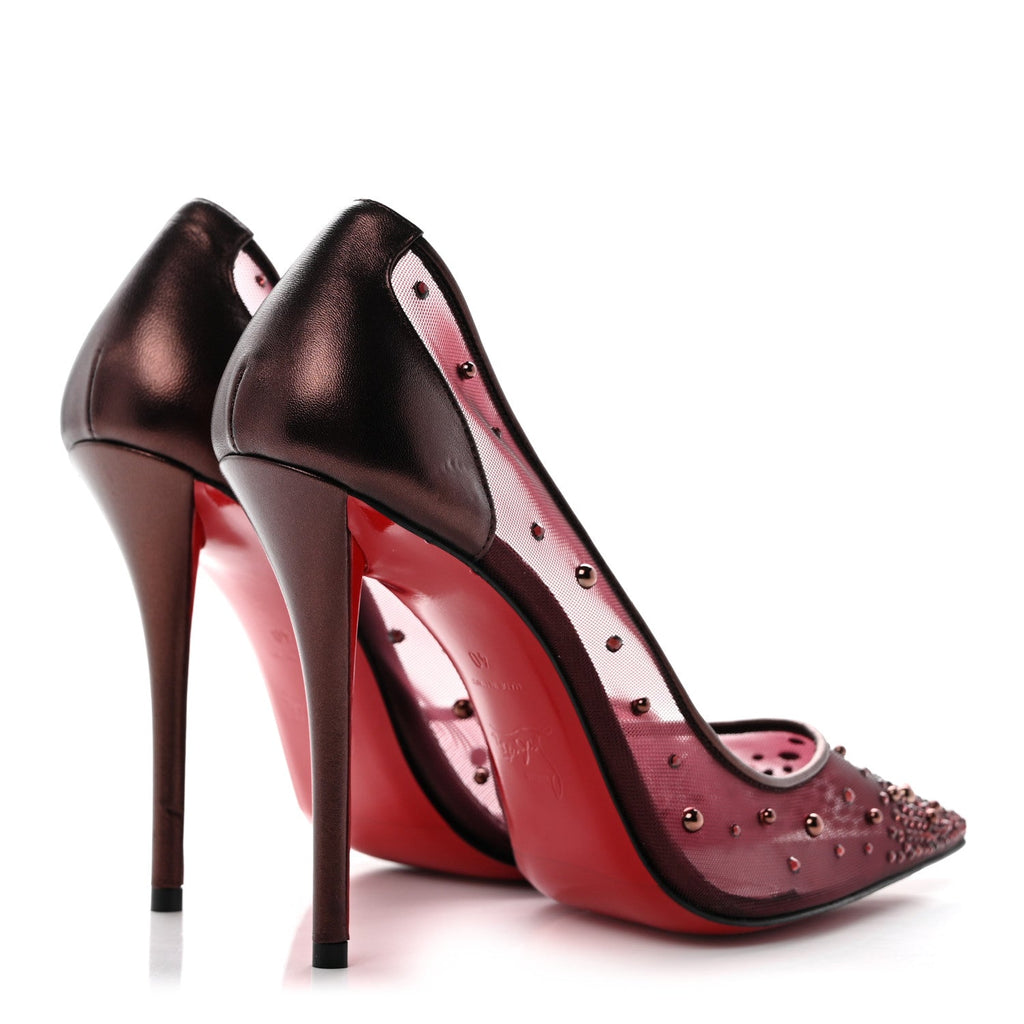 Rete Nappa Laminata Miss Z Degrastrass Perla 100 Pumps 40 Palacy